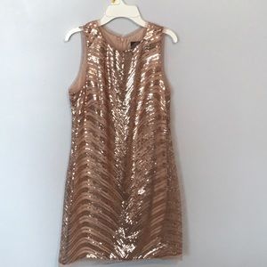 Rose gold semi formal dress